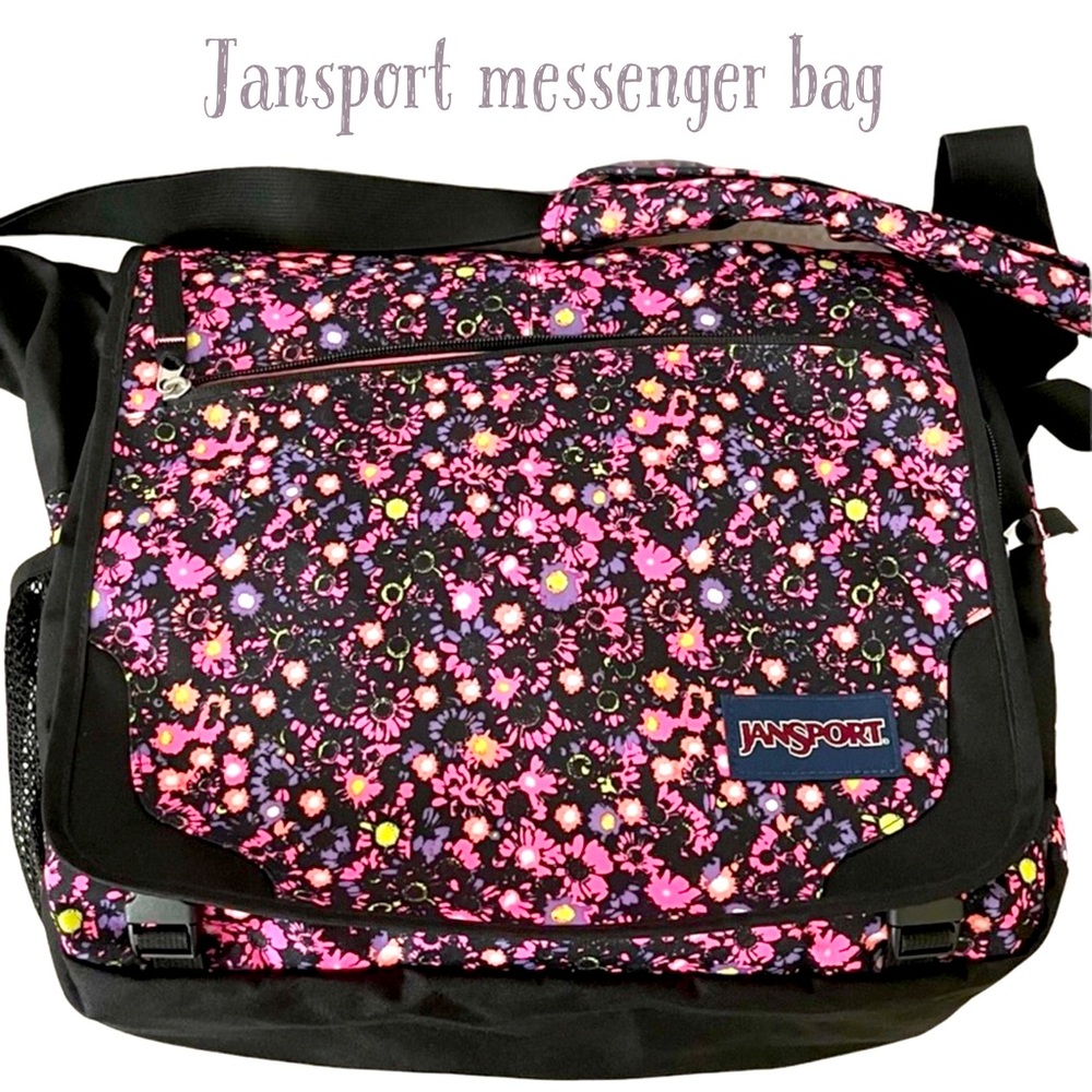 Jansport Messenger Bag Elefunk Core Series Pink Daisy… Gem